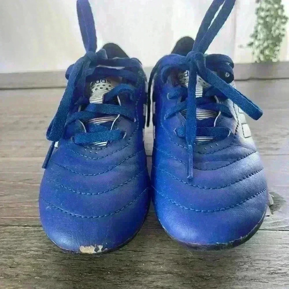 Adidas Blue White Soccer Cleats Kids Size 11 - Picture 4 of 9
